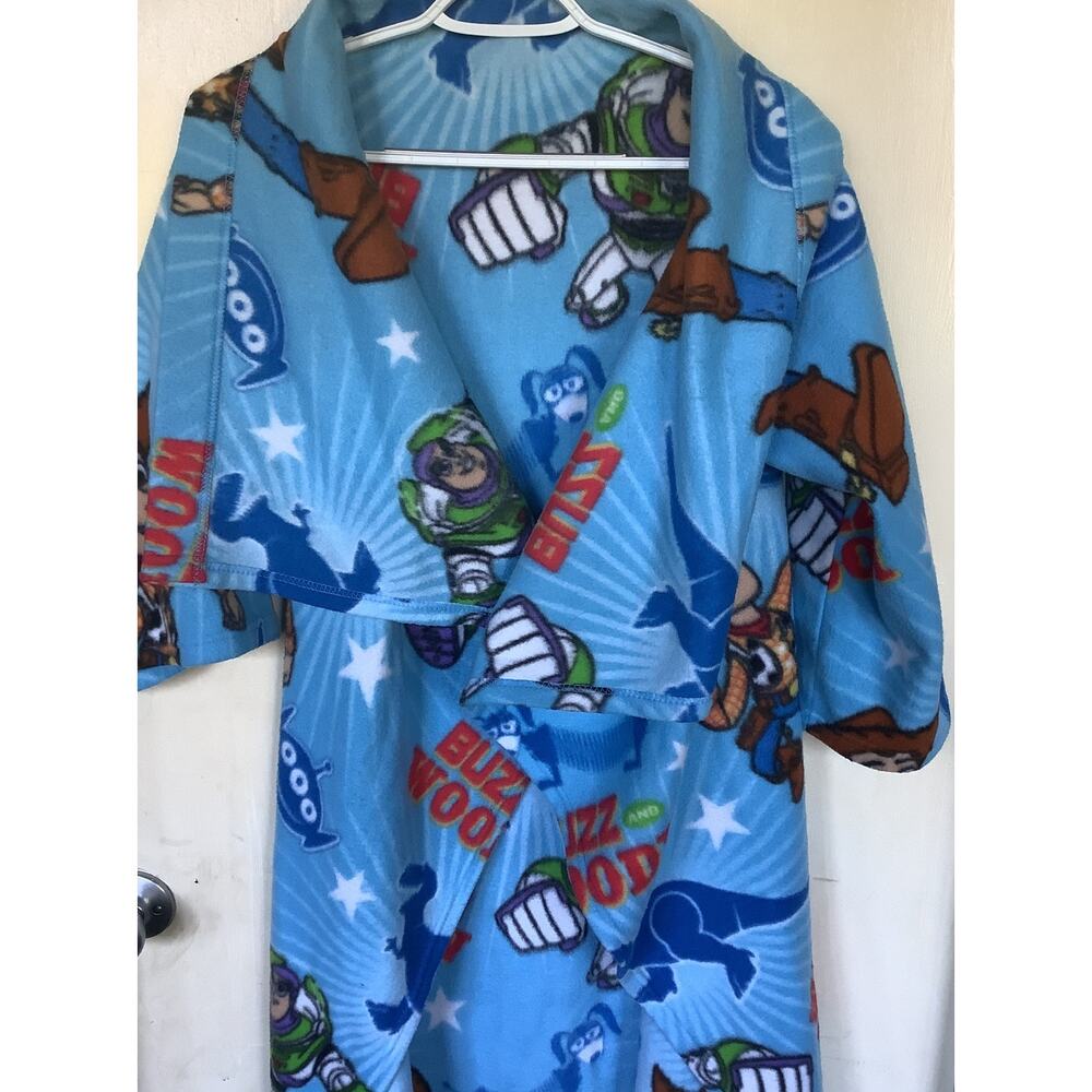 Disney Pixar Buzz light-year fleece Snuggie sleeved throw blanket robe